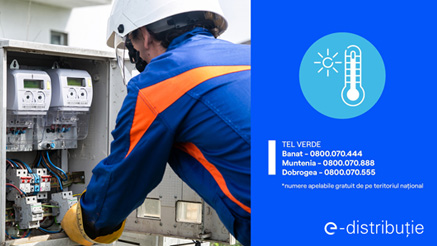 E-Distributie intensifies its activity in the  field, following the increase in energy consumption and heat weather warnings