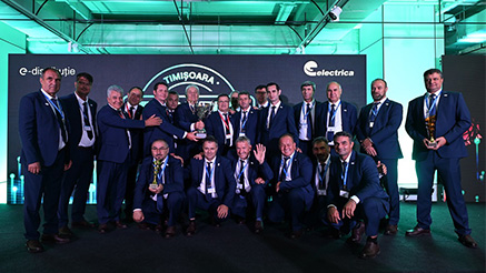 E-Distribuție a câștigat marele premiu la Trofeul Electricianului 2023, la Timișoara