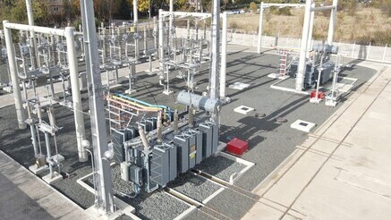 Distribution equipments in the the Venus primary substation in Timisoara